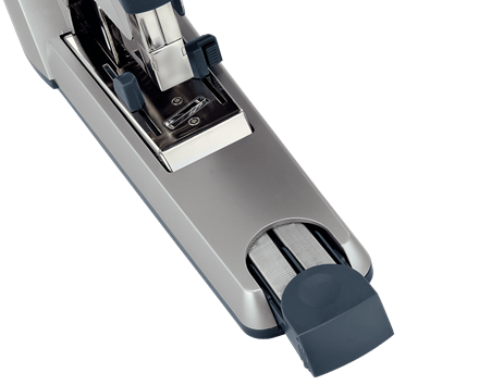 Flat Clinch 120 Sheet Capacity 55530084 Includes Staples Silver Ergonomic Metal Body Leitz Heavy Duty Stapler 